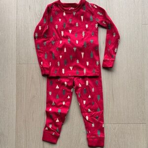 Primary Red and Green Kids Pajama Set